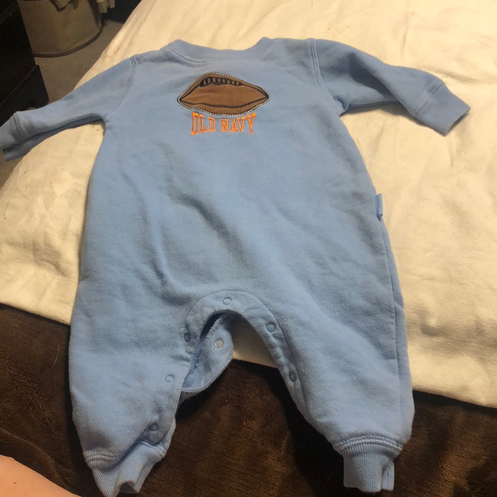 Blue Old Navy Football Outfit Size 3-6 Mo